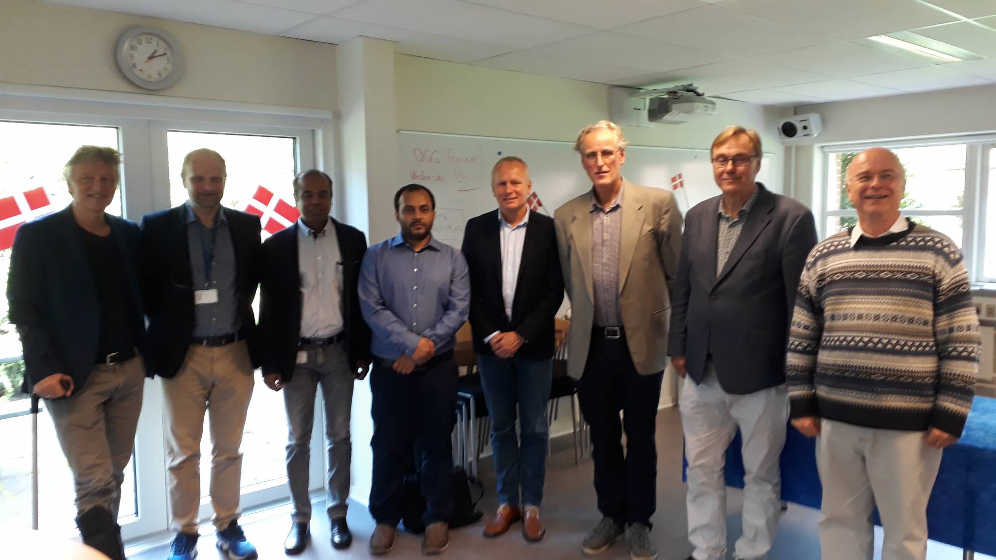 Photo (de gauche à droite) : MS Lund, B Guldbrandtsen, G Sahana (encadrant principal), M Uddin, CB Jorgensen (rapporteur), J Jensen (président), G Andersson (rapporteur), D Boichard 